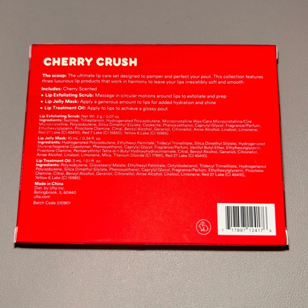 Ulta Beauty Cherry Crush Lip Care Trio NEW - Picture 3 of 3